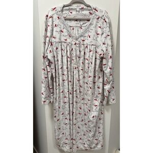Secret Treasures Long Nightgown Redbirds Soft 3X